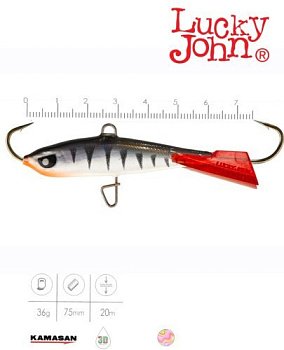 Балансир Lucky John Nordic 6 + (60мм.,цв. 12HRT)