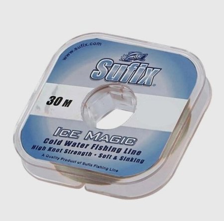 Леска зимняя SUFIX Ice Magic x12 прозрачная 30м 0,095мм 1кг