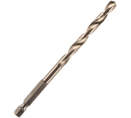 Сверло по металлу HEX 1/4" ПРАКТИКА P6M5 6.0 x 113 мм Серия ПРОФИ (1шт)