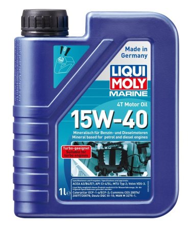 Масло моторное 4-х тактное LIQUI MOLY Marine 4T Motor Oil 15W-40 1 л
