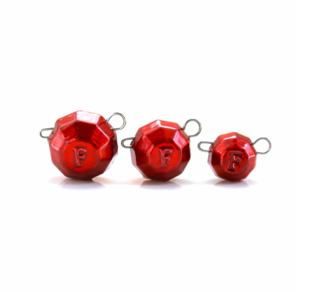Свинец Fanatik граненый цвет RED, 18 гр. (5 шт.)