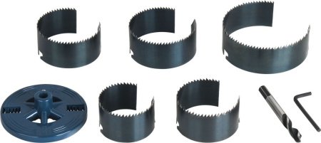 Набор кольцевых пил ПРАКТИКА 1.5", 60/67/74/81/95 мм, 5 шт Серия МАСТЕР