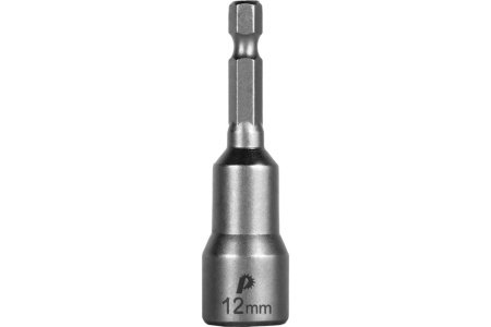 Головка торцевая ПРАКТИКА магнитная 12 x 65 мм с хвостовиком HEX 1/4" Серия ПРОФИ (1шт)