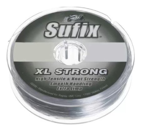 Леска SUFIX XL Strong x10 платина 100м 0,25мм 5,4кг