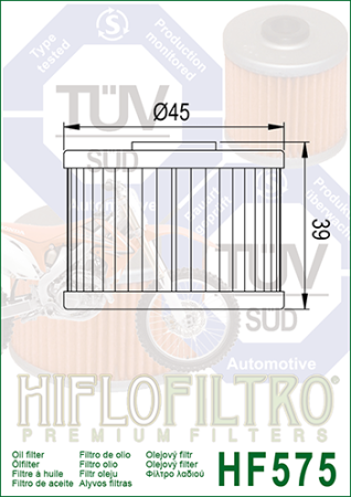 Фильтр масляный HIFLO HF575 (853517)