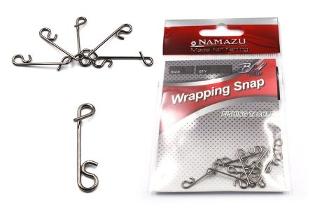 Безузловая застёжка Namazu WRAPPING SNAP, цв. BN, p.XXL, test-35кг (уп.5 шт)