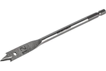 Сверло по дереву перовое ПРАКТИКА 12 x 152 мм Серия ПРОФИ (1шт)