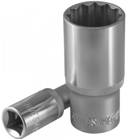 Головка торцевая 12-гранная глубокая 1/2"DR, 30 мм JONNESWAY