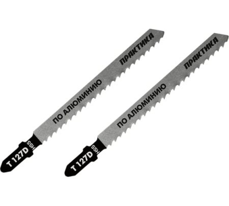 Пилки по алюминию ПРАКТИКА T127D 100 x 75 мм, быстрый рез (2шт)