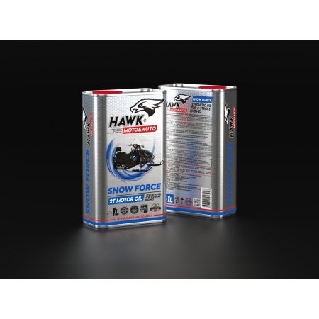 Масло моторное 2-х тактное HAWK MOTO Snow Force 2T 1 л