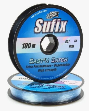 Леска SUFIX Cast'n Catch x10 прозрачная 100м 0,30мм 5,4кг