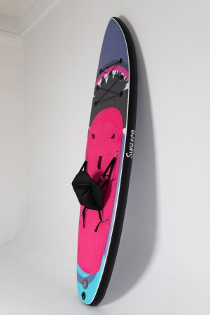 Надувная доска с сиденьем Sup Board SUPZERO Pink Shark 11' (335x84x15см)