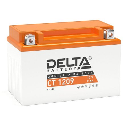 Аккумулятор DELTA CT 1209 (12В / 9А-ч) 150x86x108 (Буксировщик)