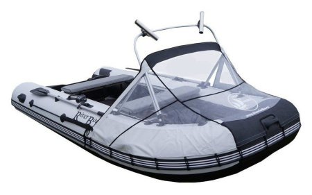Тент носовой с троллинговой дугой RIVER BOATS (450-490) серый