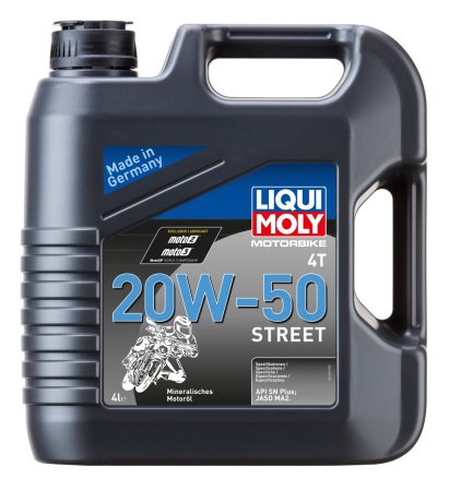 Масло моторное 4-х тактное LIQUI MOLY Motorbike 4T Street 20W-50 4 л