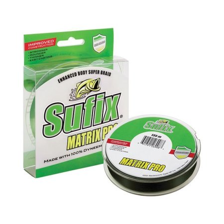 Леска плетёная SUFIX Matrix Pro зелёная 135м 0,12мм 8,1кг