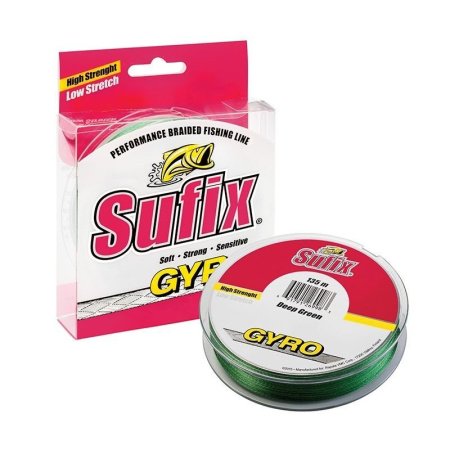 Леска плетёная SUFIX GYRO Braid зелёная 135м 0,12мм 6,5кг